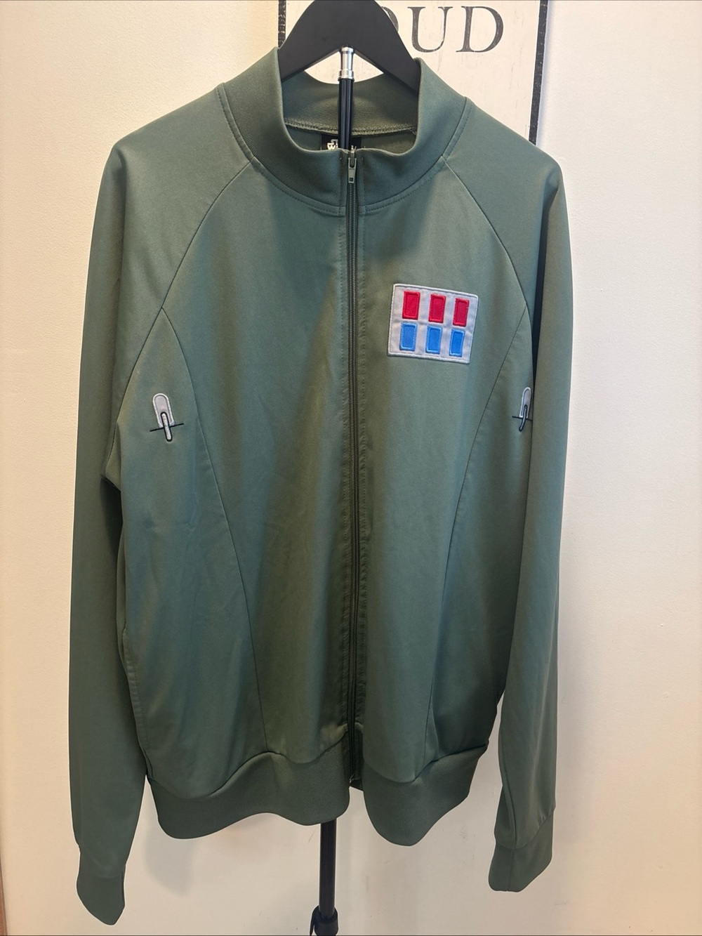 Star Wars Imperial Officer Olive Green Track Jacket NWOT
